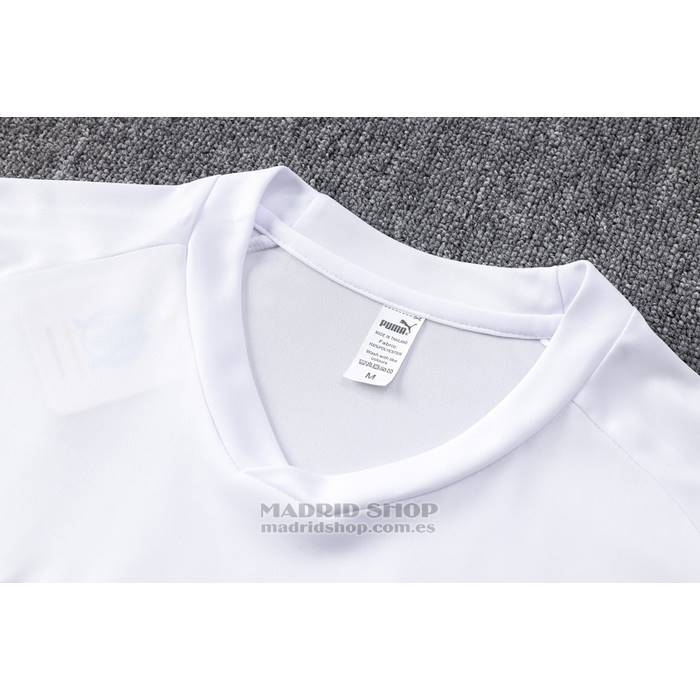 Chandal del Olympique Marsella Manga Corta 2022-2023 Blanco - Pantalon Corto